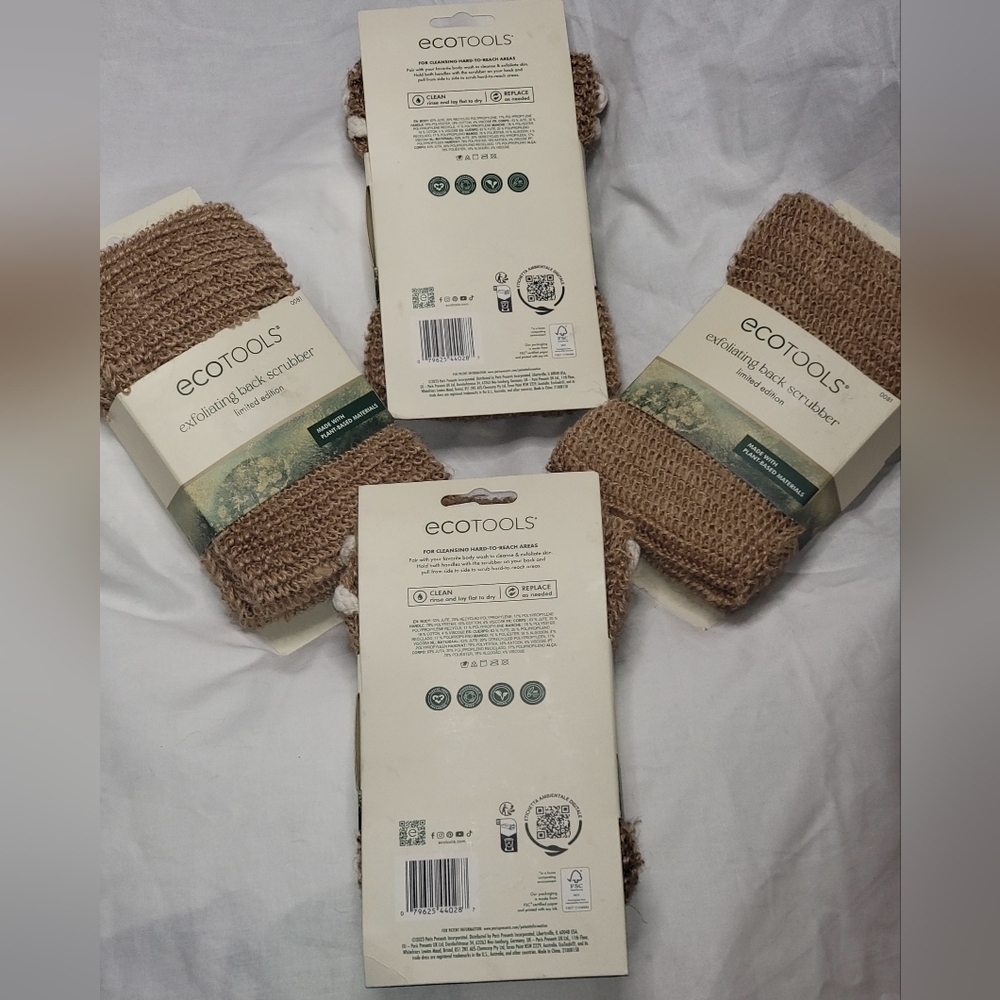 EcoTools Exfoliating Plant Based Back Scrubber Jute New - Picture 3 of 8